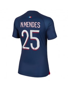 Paris Saint-Germain Nuno Mendes #25 Heimtrikot für Frauen 2023-24 Kurzarm